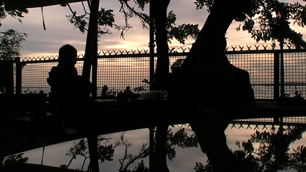 Autumn Dusk Cafe Scene, Venice