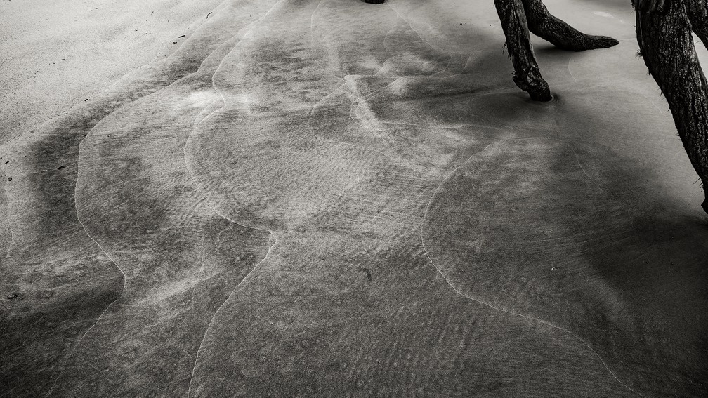 Water Lines in Sand, Hunting Island State Park, Beaufort, South Carolina