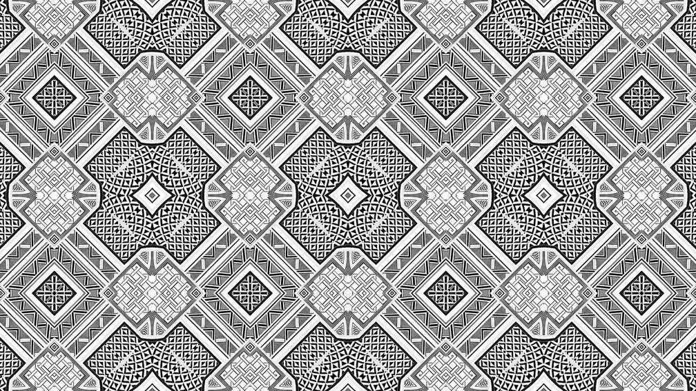 Symphony of Embellishments - Animated Kaleidoscopic Tiled Pattern